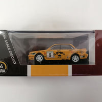 MITSUBISHI GALANT VR-4 RALLY EL CORTE INGLES/CAMEL 1/64 DIECAST, DIECAST CAR, COLLECTABLE CAR.