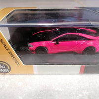 BMW LIBERTY WALK I8 HOT PINK BLACK ACCENT 1/64 DIECAST, DIECAST CAR, COLLECTABLE CAR.