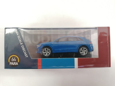 AUDI RS Q8 TURBO BLUE RHD 1/64 DIECAST, DIECAST CAR, COLLECTABLE CAR.