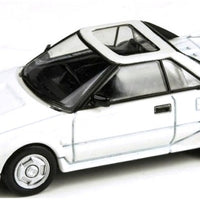 TOYOTA MR2 MKI AW11 CLOSED LIGHTS WHITE 1985 1/64, DIECAST CAR, COLLECTABLE CAR.