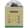 N SCALE SIGNAL BRIDGE W/2 FIGURES, PLASTIC SCALE MODEL,MODEL TRAIN ACCESSORIE