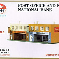 N SCALE POST OFFICE AND BANK