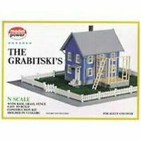 N SCALE THE GRABITSJIS HOUSE, PLASTIC SCALE MODEL,MODEL TRAIN ACCESSORIE