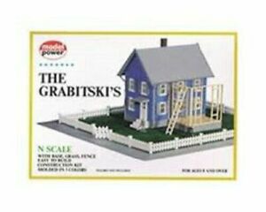N SCALE THE GRABITSJIS HOUSE, PLASTIC SCALE MODEL,MODEL TRAIN ACCESSORIE