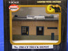 N SCALE TRUCK DEPOT BUILD UP, PLASTIC SCALE MODEL,MODEL TRAIN ACCESSORIE