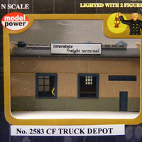 N SCALE TRUCK DEPOT BUILD UP, PLASTIC SCALE MODEL,MODEL TRAIN ACCESSORIE