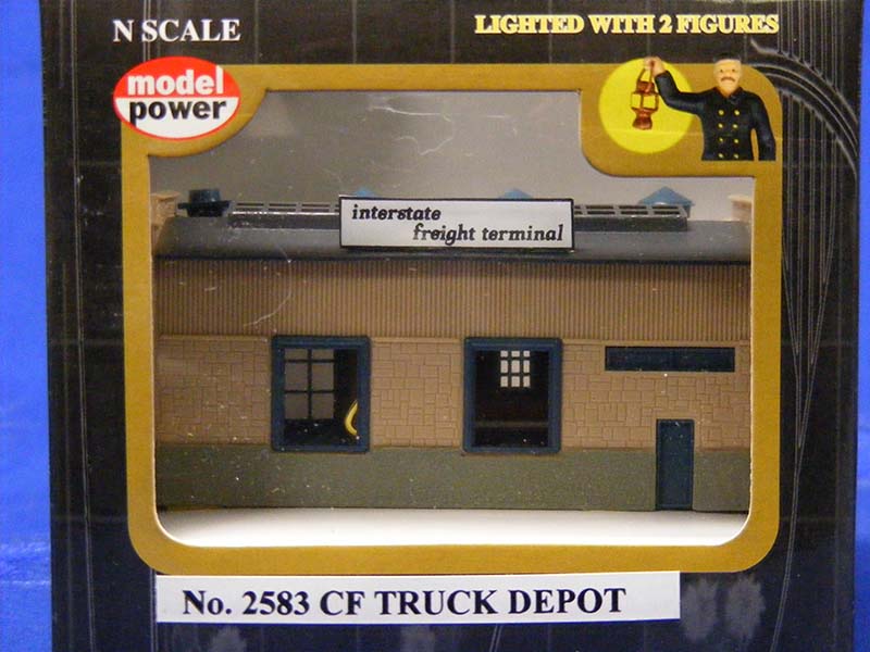 N SCALE TRUCK DEPOT BUILD UP, PLASTIC SCALE MODEL,MODEL TRAIN ACCESSORIE