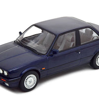 BMW 325I BLUE METALLIC 1988 1/18, DIECAST CAR, COLLECTABLE CAR.