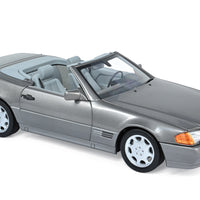 1: 18 MERCEDESBENZ 500 SL GREY 1989 DIECAST, DIECAST CAR, COLLECTABLE CAR.