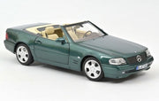 MERCEDES-BENZ SL 500 GREEN METALLIC 1999 1/18