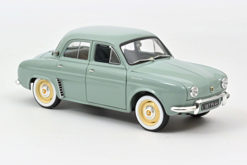 RENAULT DAUPHINE REPROD '22 AZUR BLUE 1958 1/18, DIECAST CAR, COLLECTABLE CAR.