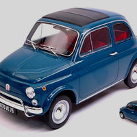 FIAT 500 L BLUE   1968 1/18, DIECAST CAR, COLLECTABLE CAR.