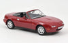 MAZDA MX-5 RED 1989 1/18, DIECAST CAR, COLLECTABLE CAR.