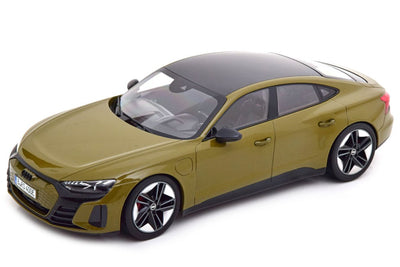 AUDI RS E-TRON GT OLIVE METALLIC 2021 1/18, DIECAST CAR, COLLECTABLE CAR.