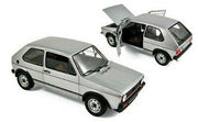 VW GOLF GTI REPROD '22 SILVER 1976 1/18, DIECAST CAR, COLLECTABLE CAR.