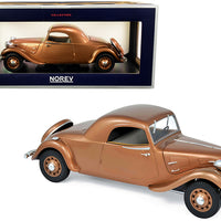 CITROËN "TRACTION AVANT" 11B COUPÉ BROWN 1938 1/18 DIECAST, DIECAST CAR, COLLECTABLE CAR.