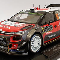 CITROËN C3 WRC N°10 RALLYE DE MONTE CARLO  '18 1/18 DIECAST, DIECAST CAR, COLLECTABLE CAR.