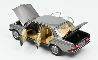MERCEDES-BENZ 200 SILVER 1982 1/18 DIECAST, DIECAST CAR, COLLECTABLE CAR.