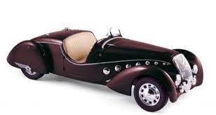 PEUGEOT 302 DARL'MAT ROADSTER RED 1937 1/18 DIECAST, DIECAST CAR, COLLECTABLE CAR.