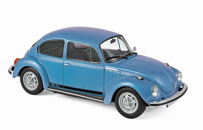 VW BEETLE 1303 CITY BLUE MET 1973 1/18 DIECAST, DIECAST CAR, COLLECTABLE CAR.