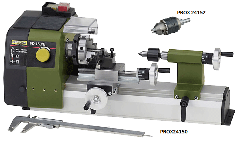 PRECISION LATHE FD 150/E, ARTS AND CRAFTS, MINIATURE MODEL BUILDING, PROXXON ACCESSORIES