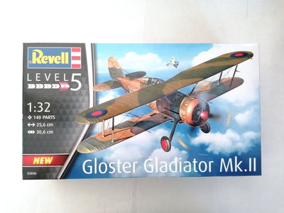 GLOSTER GLADIATOR MK. II 1/32, PLASTIC SCALE MODEL KIT