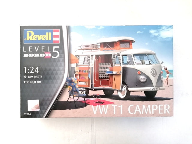 VW T1 CAMPER 1/24, PLASTIC SCALE MODEL KIT
