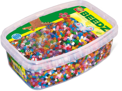 BOX OF BEADS 7000 PCS ASSORTED COLOURS EDU