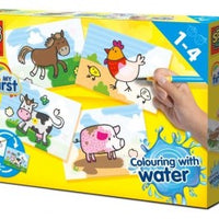 MY FIRST - COLOURING WITH WATER- FARM ANIMALS EDUCATIONAL,TEACHER HOME SCHOOL, LEARNING