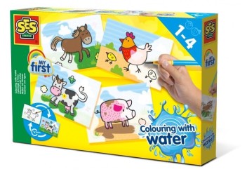 MY FIRST - COLOURING WITH WATER- FARM ANIMALS EDUCATIONAL,TEACHER HOME SCHOOL, LEARNING