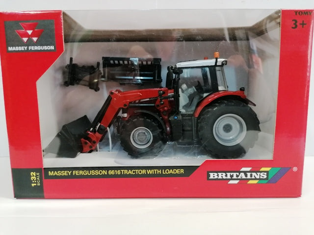MASSEY FERGUSON 6616 TRACTOR WITH FRONT LOADER 1:32 DIECAST TRACTOR