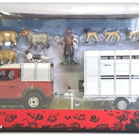 LAND ROVER & TRAILER, SHEEP FARMER SET 1/32