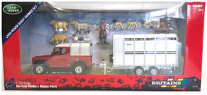 LAND ROVER & TRAILER, SHEEP FARMER SET 1/32