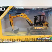 JCB MIDI EXCAVATOR YELLOW MUDDY VERSION 1:32 DIECAST TRACTOR