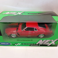 FORD MUSTANG RED  1970 1/24 DIECAST