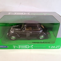 VOLKSWAGEN BEETLE HARD TOP BLACK 1/24 DIECAST