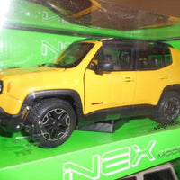 1/24 JEEP RENEGADE TRAILHAWK YELLOW - morethandiecast.co.za