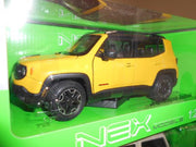 1/24 JEEP RENEGADE TRAILHAWK YELLOW - morethandiecast.co.za