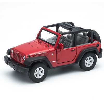 JEEP WRANGLER RIBICON 2007 RED PULLBACK 1/38 - morethandiecast.co.za