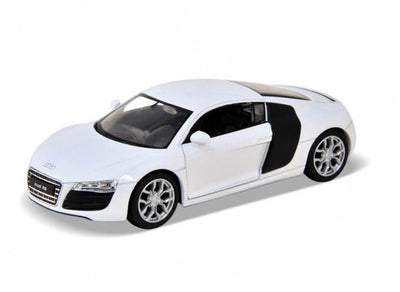 AUDI R8 V10 WHITE PULLBACK 18 - morethandiecast.co.za