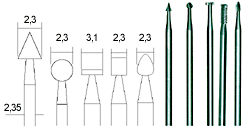 Proxxon - Wolfram vanadium steel Milling Cutters - Set of 5 - morethandiecast.co.za