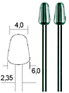 Proxxon - Wolfram vanadium steel milling Cutters (6mm) - Cone Shape - morethandiecast.co.za