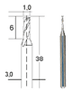 MILLING CUTTERS  TUNGSTEN  1MM 1 OFF