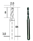 Proxxon - Tungsten carbide milling Cutters 2mm - morethandiecast.co.za