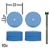 Proxxon - Flexible polishing pad set & Arbour - morethandiecast.co.za