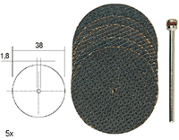 Proxxon - Aluminium oxide cutting discs with reinforcement (Set Of 5) - morethandiecast.co.za