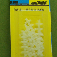 N SCALE PLASTIC RAIL JOINERS 48PCS, PLASTIC SCALE MODEL,MODEL TRAIN ACCESSORIE
