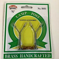 N SCALE DUAL HIGHWAY LAMP, PLASTIC SCALE MODEL,MODEL TRAIN ACCESSORIE